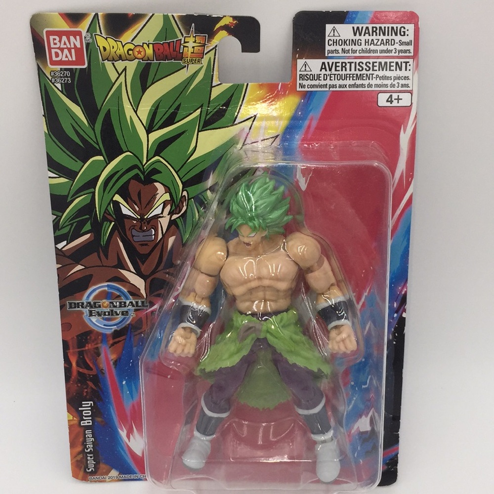 Dragonball Evolve Super Saipan Broly 6” Action Figure Bandai New in Pack…